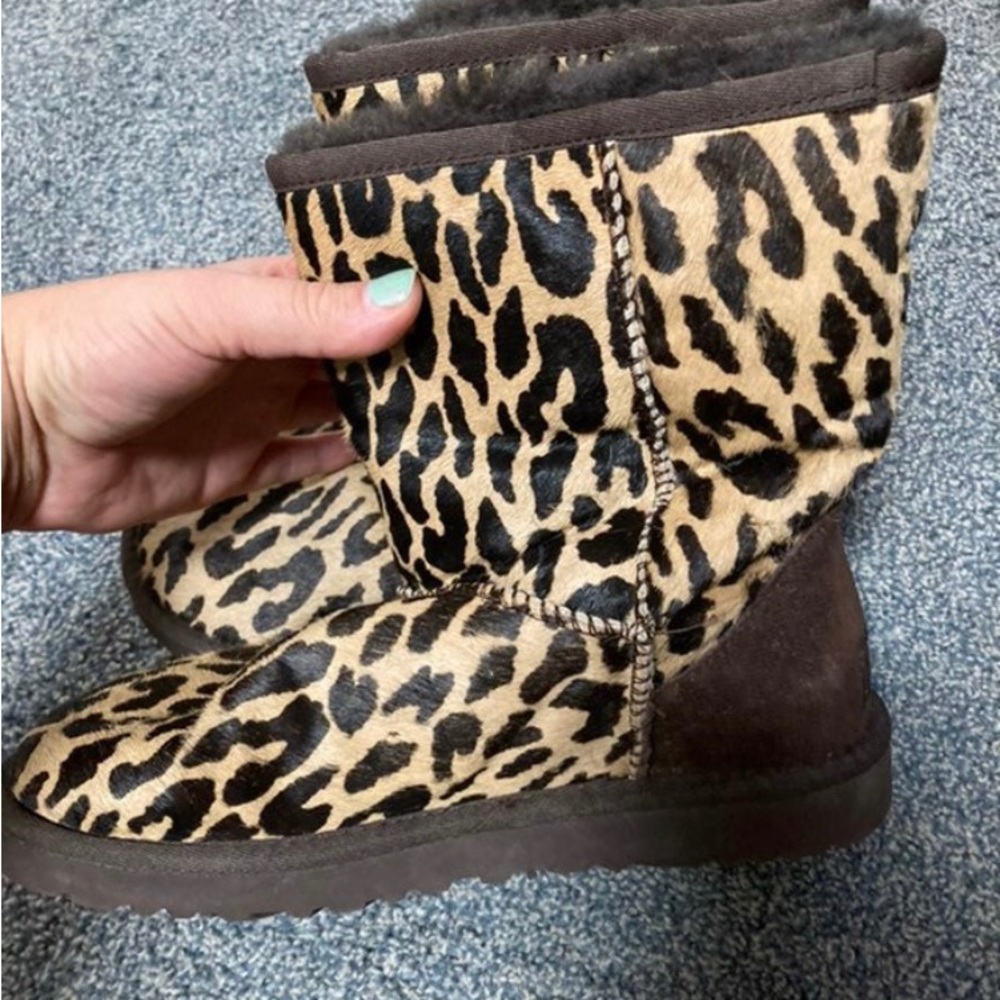 Ugg size 6 leopard boots